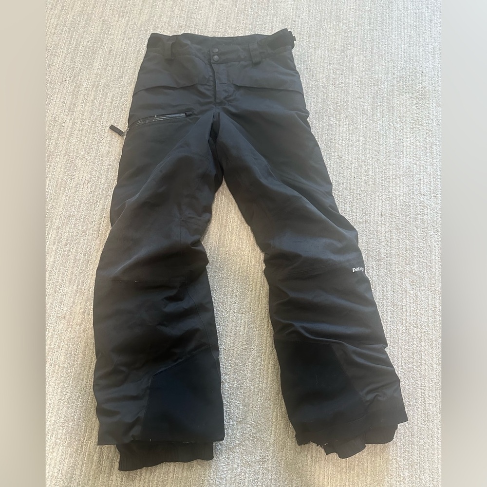Patagonia boys ski snowboard snow pant large 12 black see description